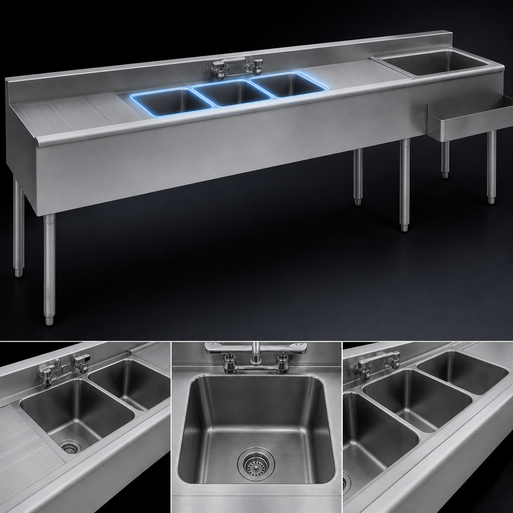 Three Sink Bowls