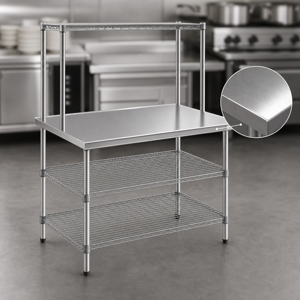 14-Gauge Type 304 Stainless Steel Top