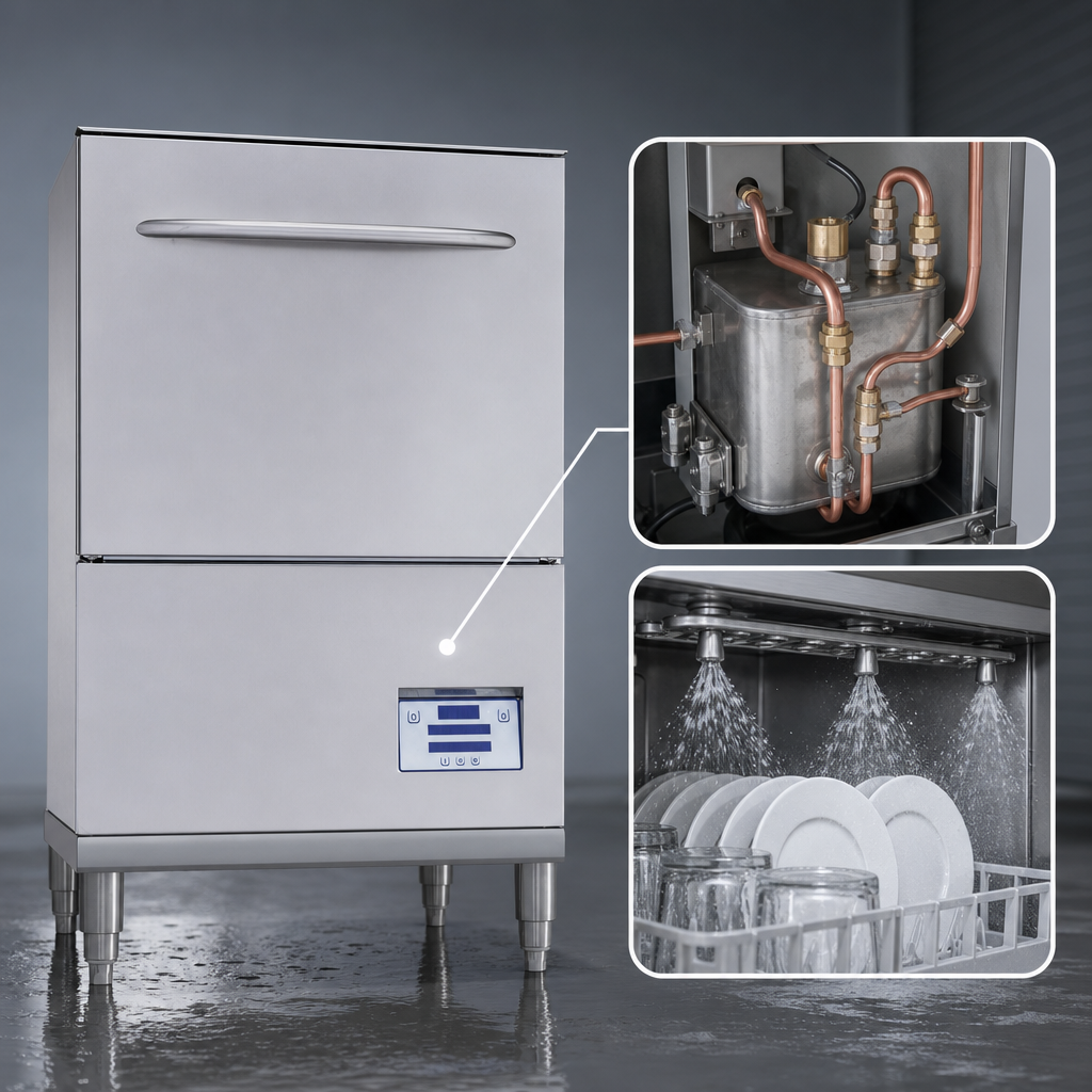 Built-In Booster Heater with Sani-Sure Final Rinse