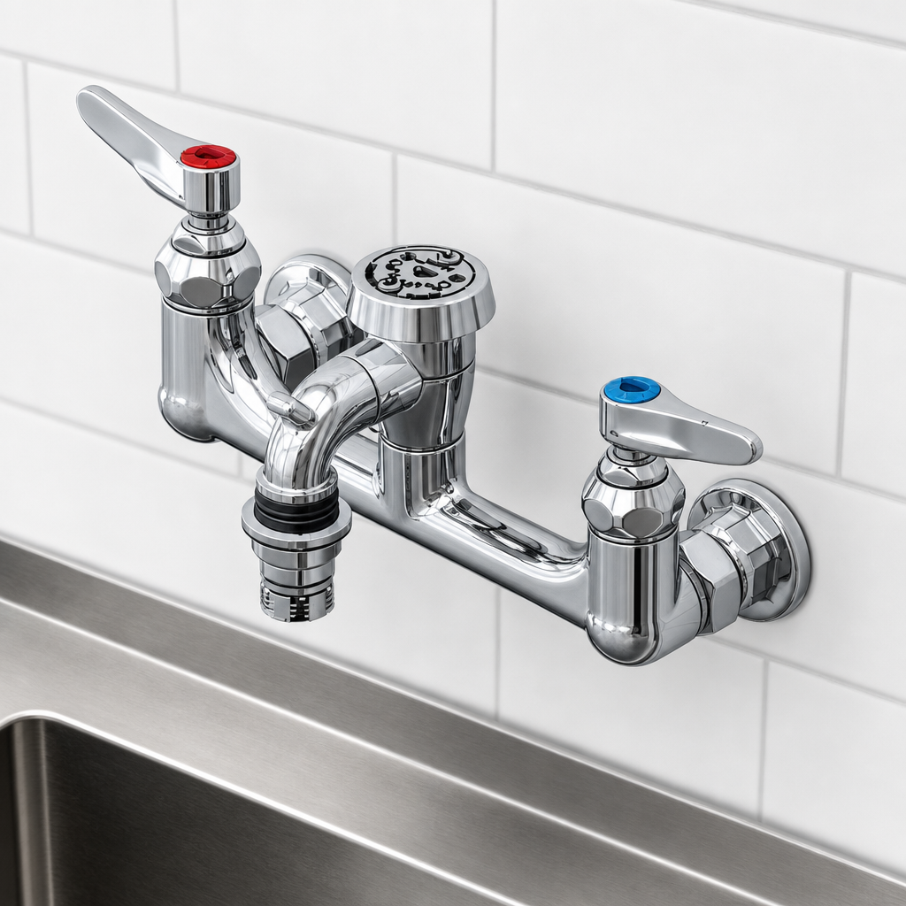Wall-Mount Mixing Faucet