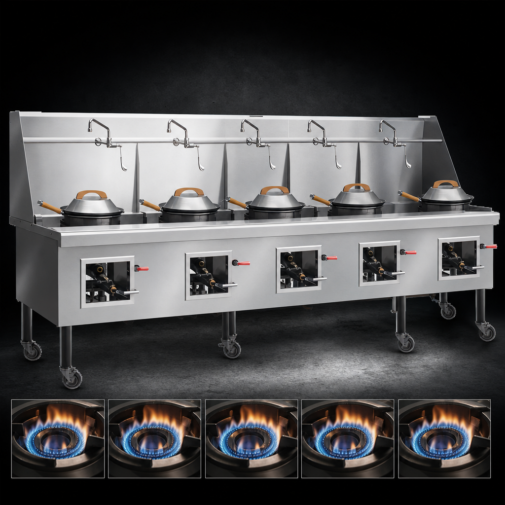 Five Burner Sections