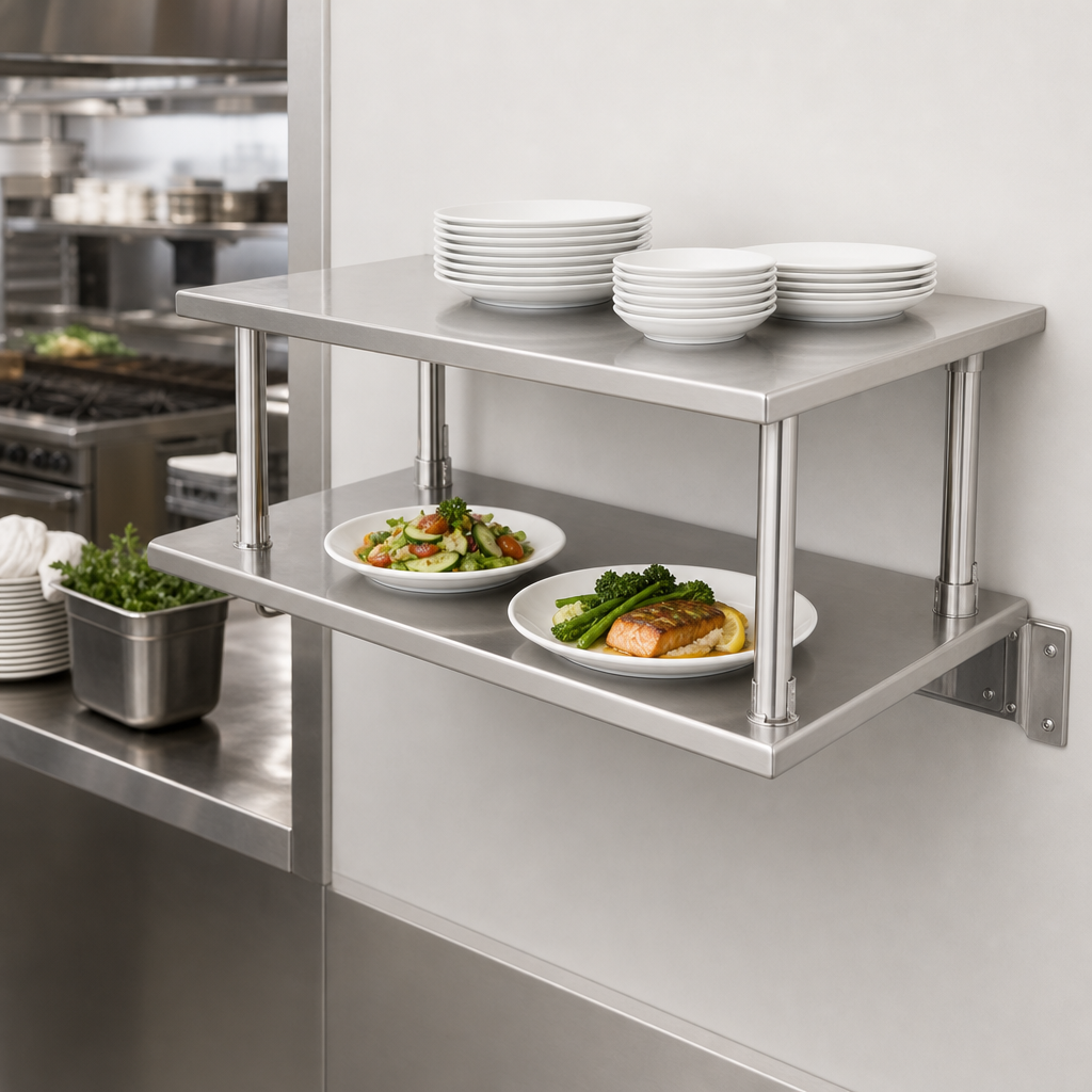 Pass-Thru Shelf With Overshelf