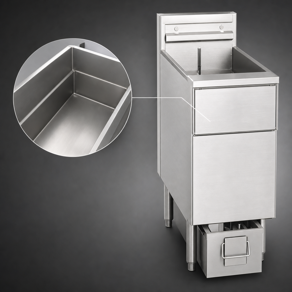 40-50 lb Stainless Steel Fry Tank