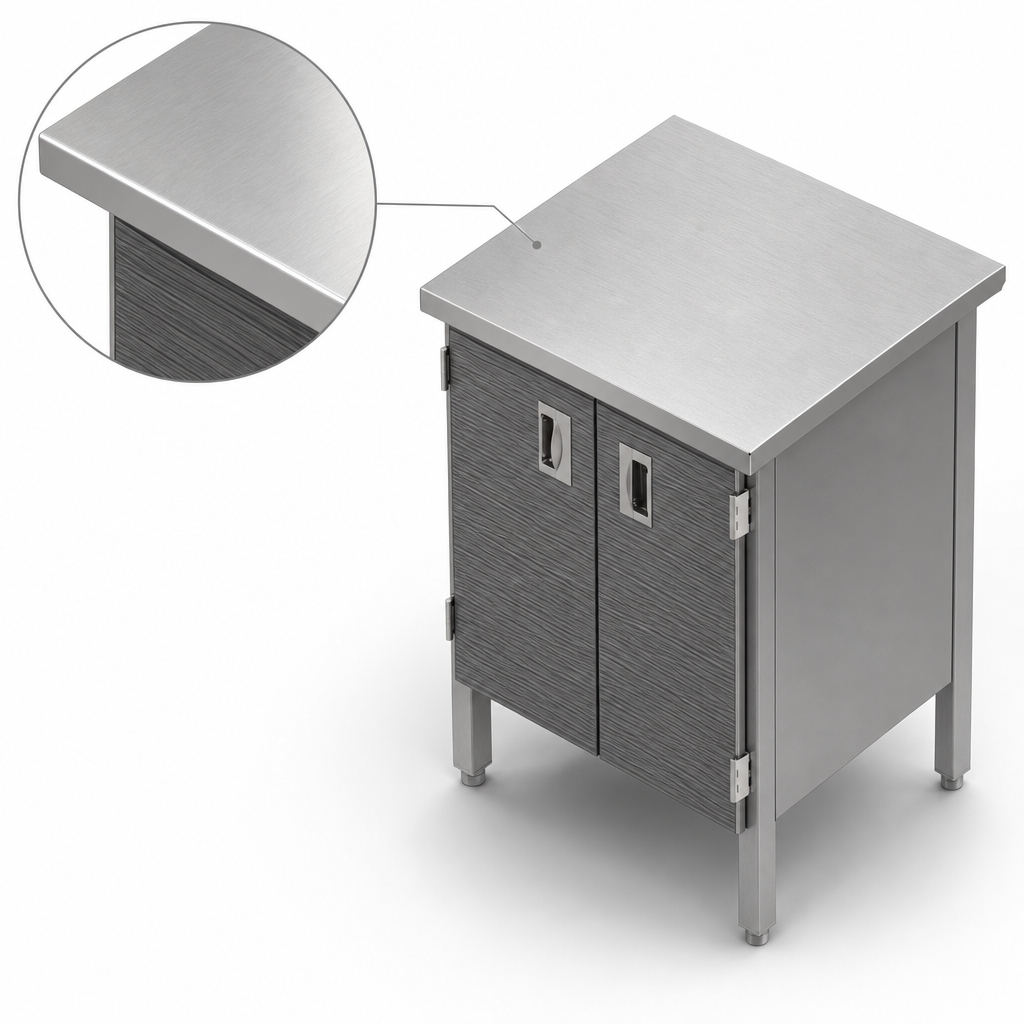 16-Gauge Stainless Steel Top