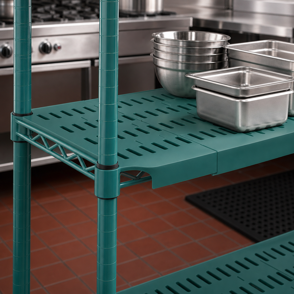 Solid Polymer Shelf Surface