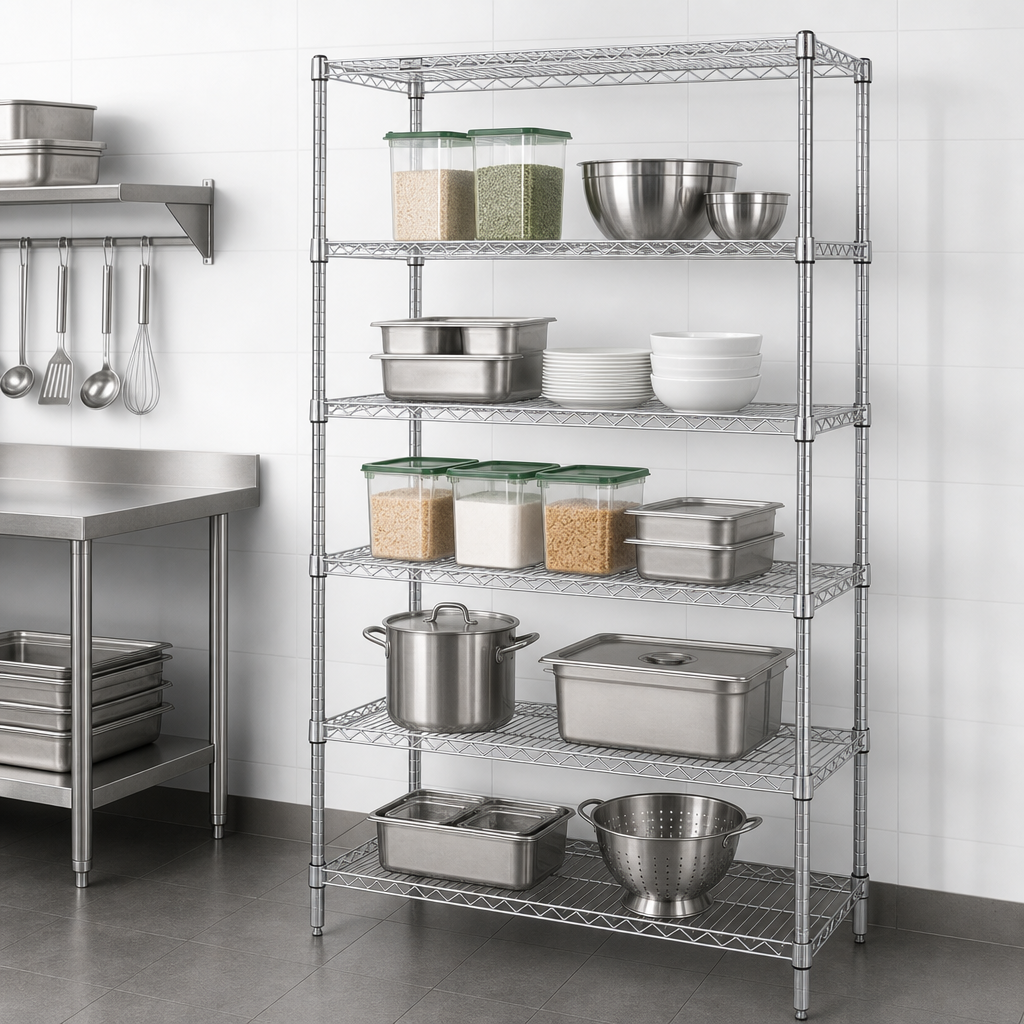 Five Wire Shelves
