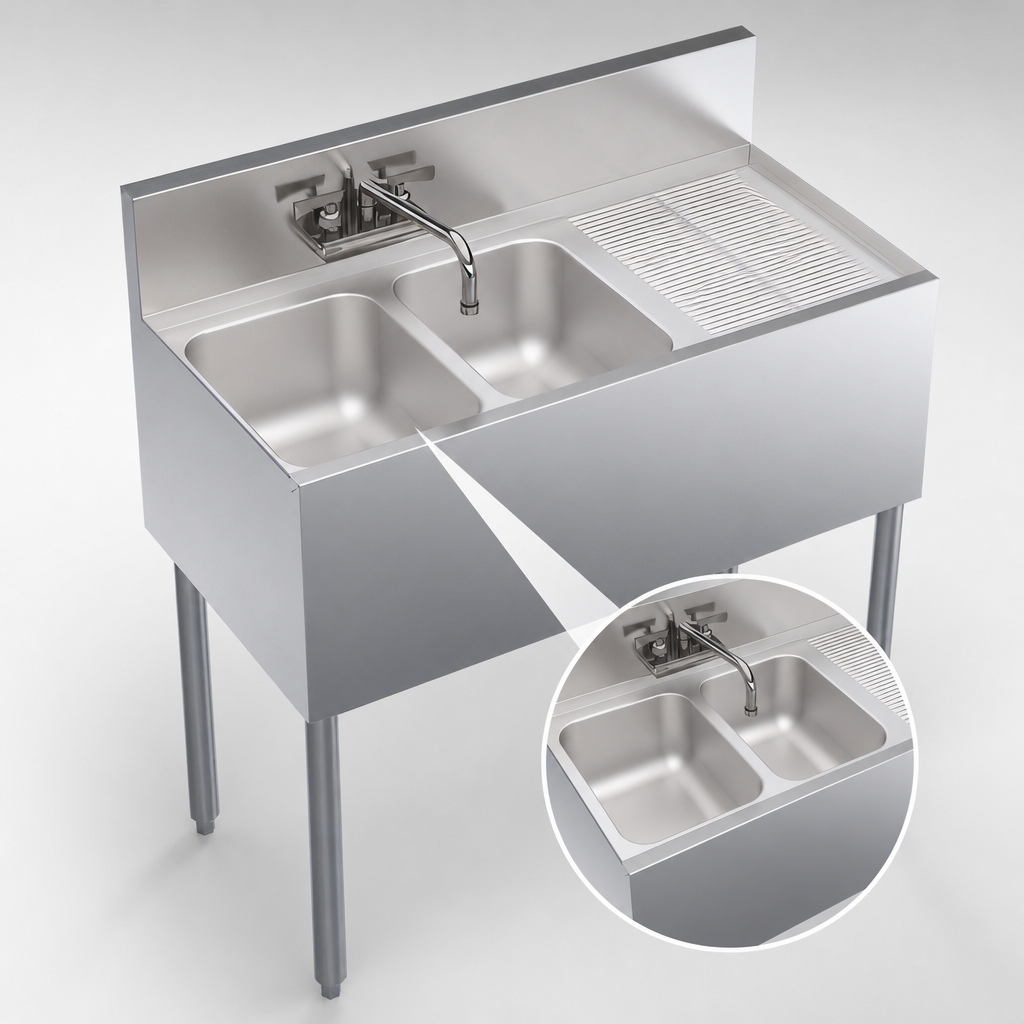 Two-Compartment Sink Design