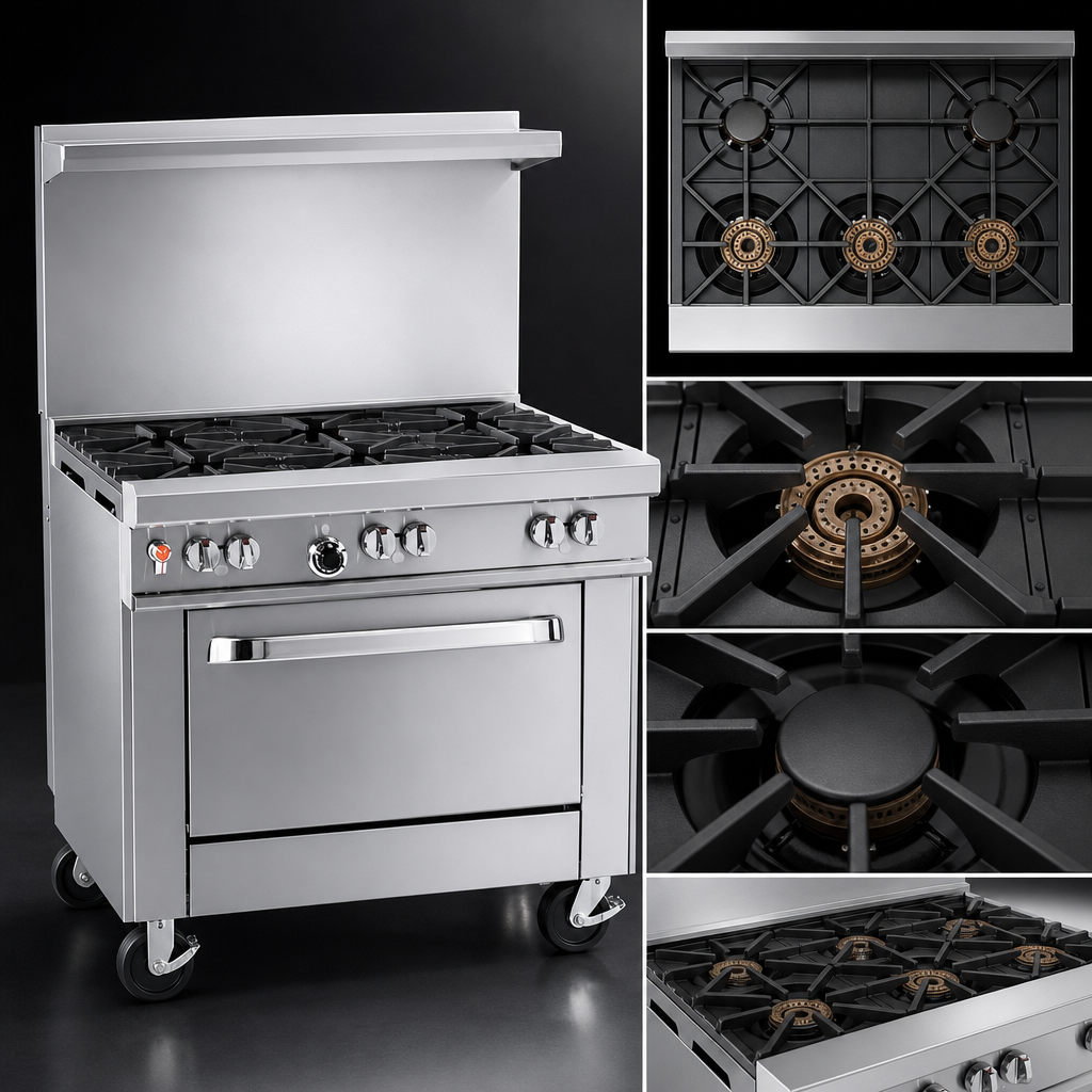Five-Burner Top Configuration