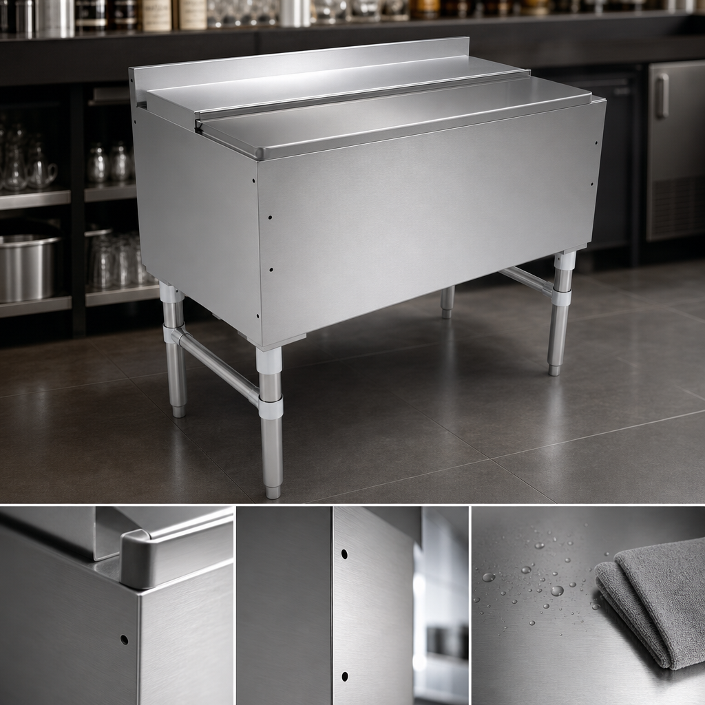 18-Gauge Type 300 Stainless Steel Construction