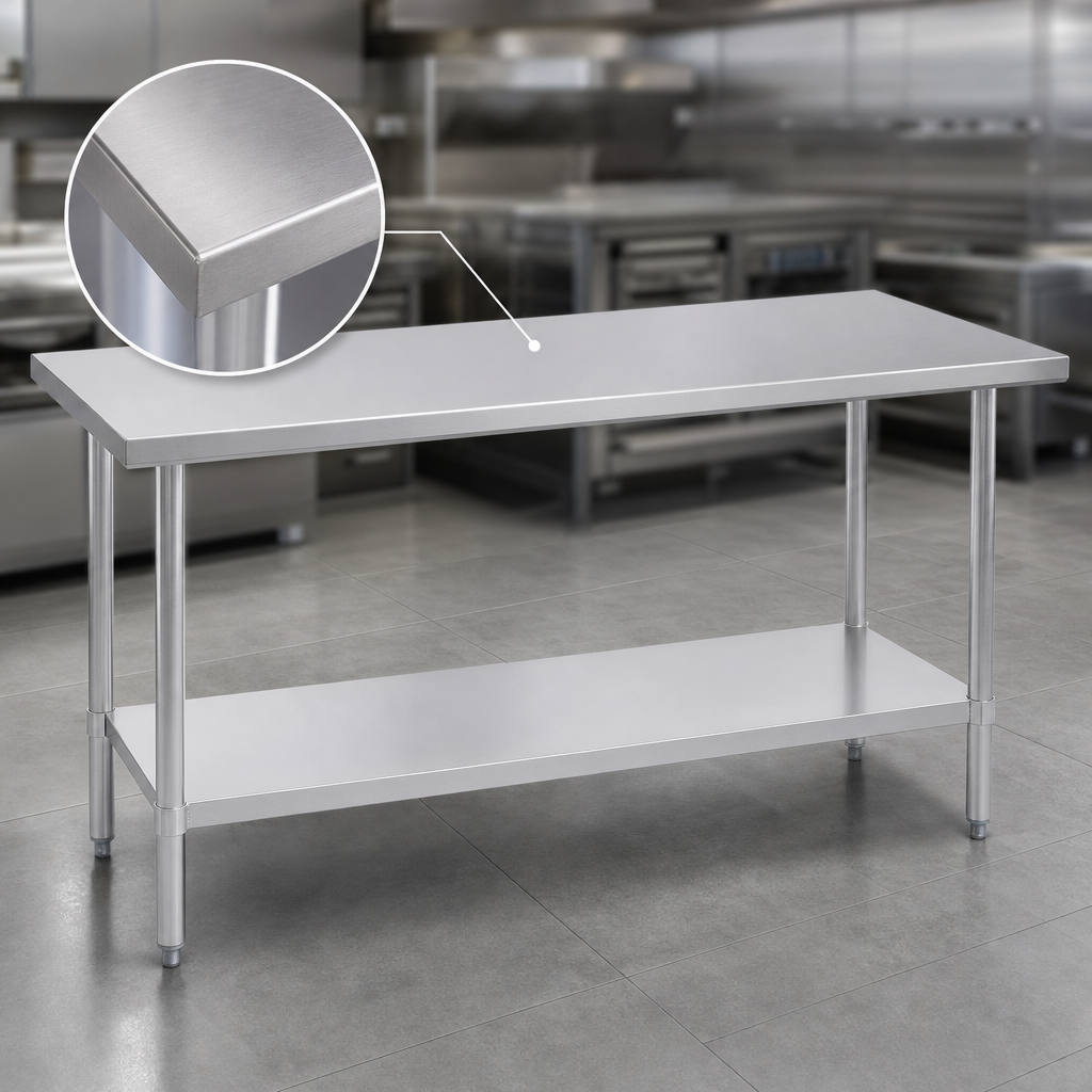 16-Gauge Stainless Steel Top