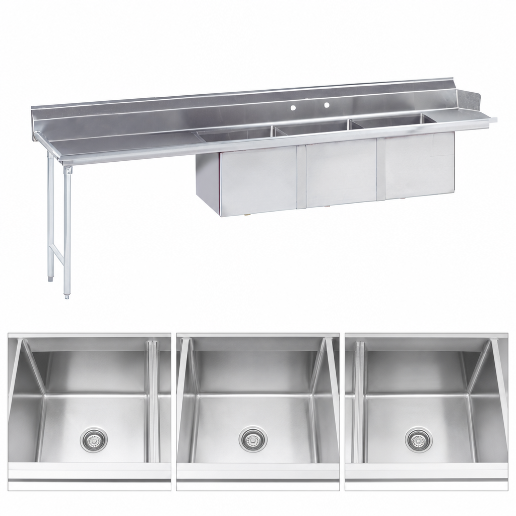Three-Compartment Sink Layout