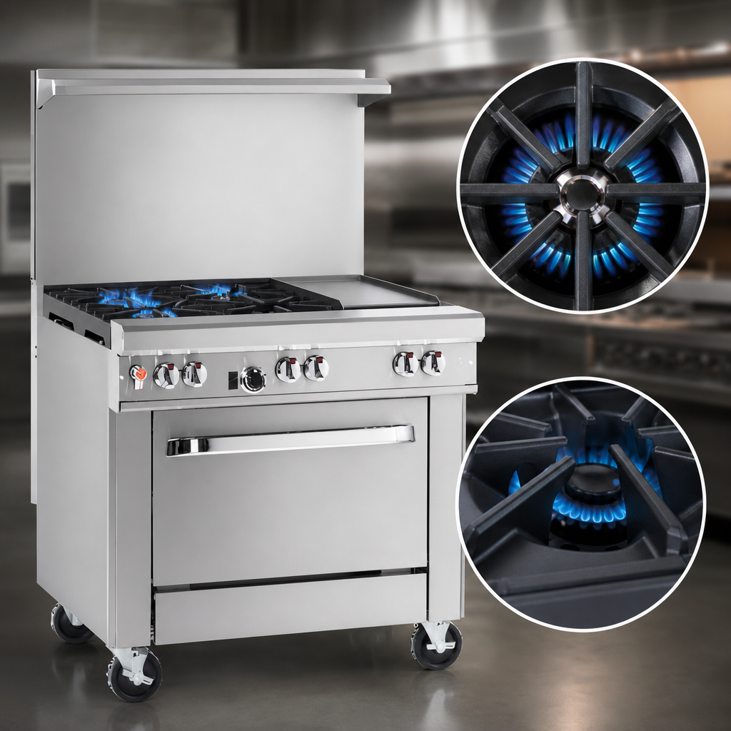 Star/Sauté and Non-Clog Burners