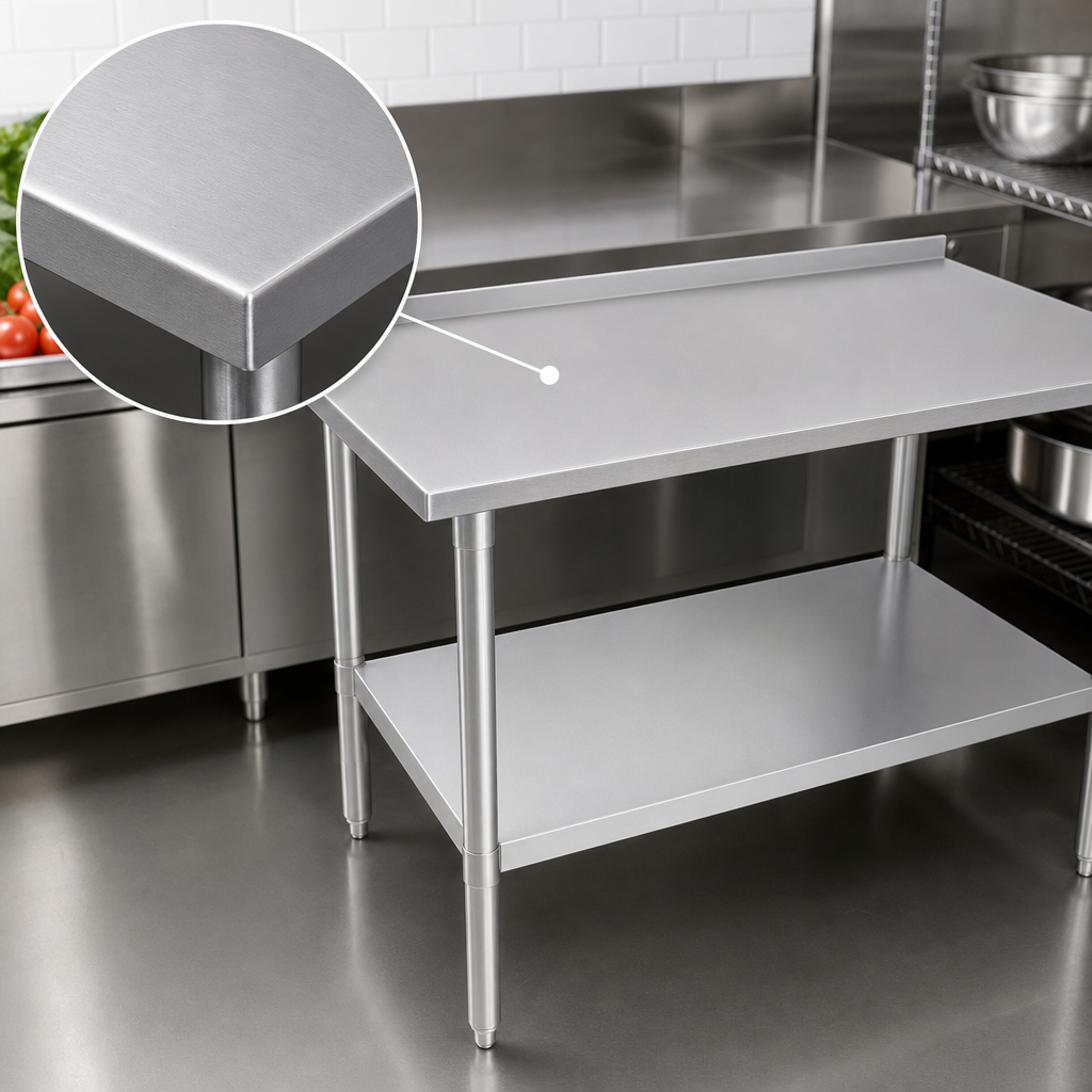 14-Gauge Stainless Steel Top