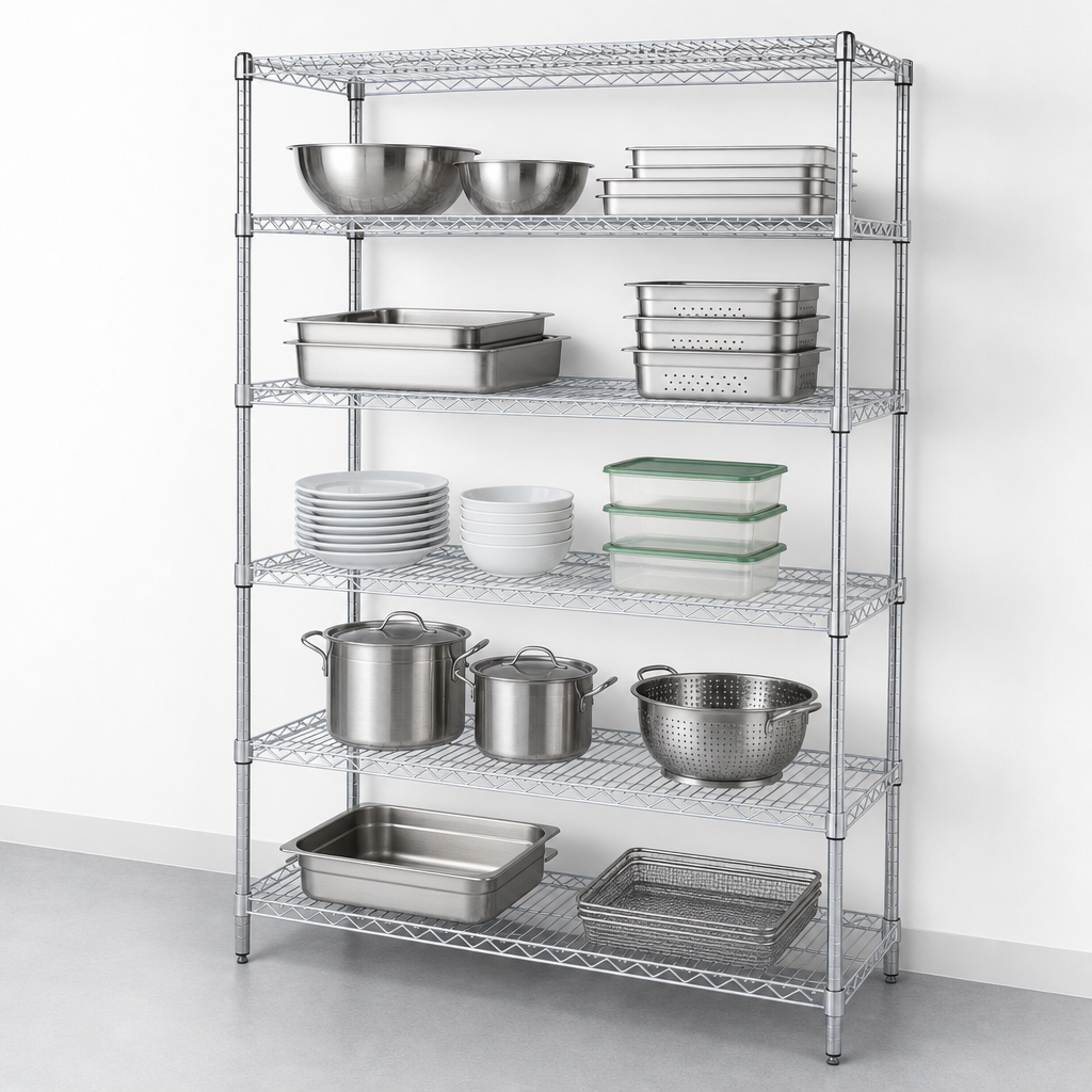Five Wire Shelves