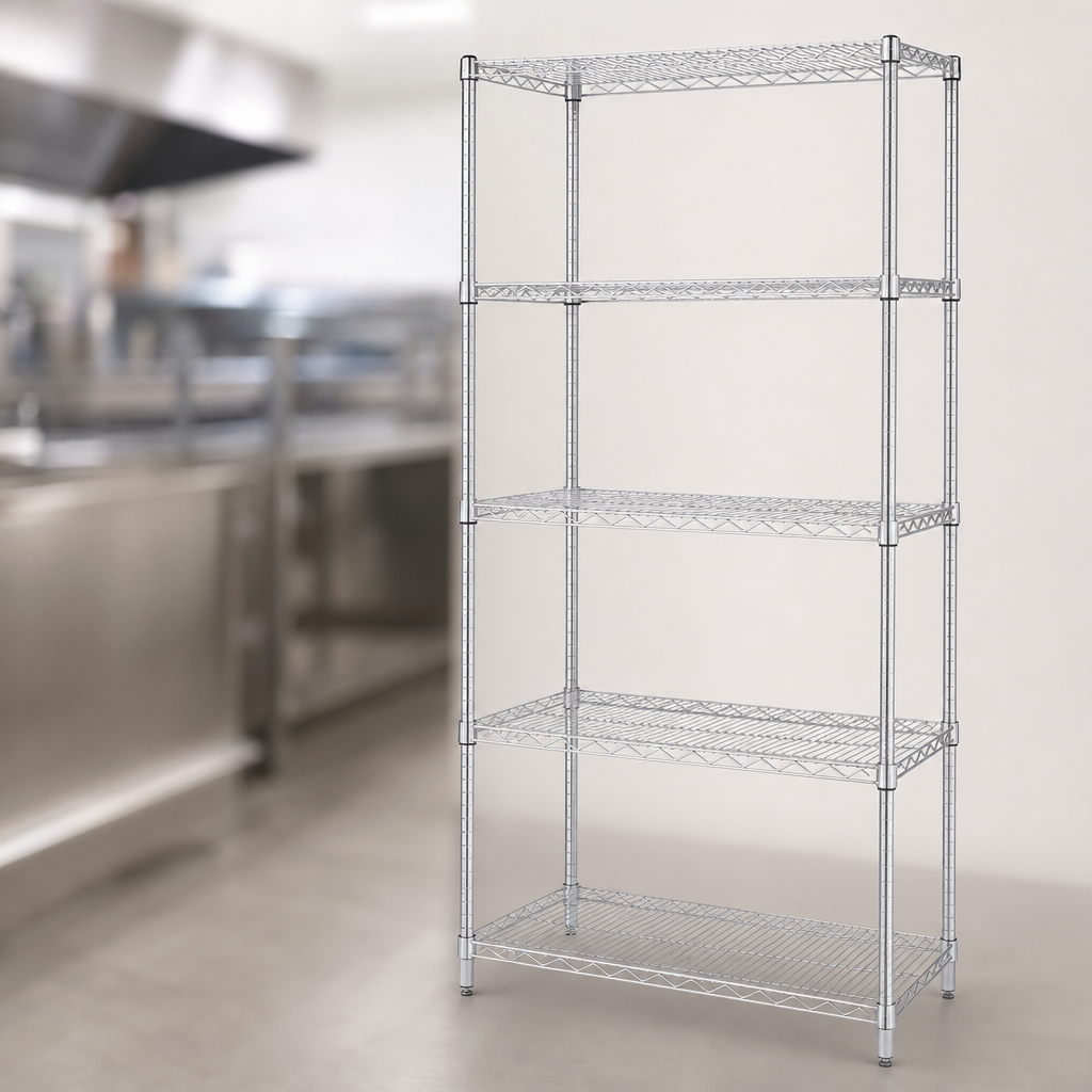 Five Wire Shelves Included