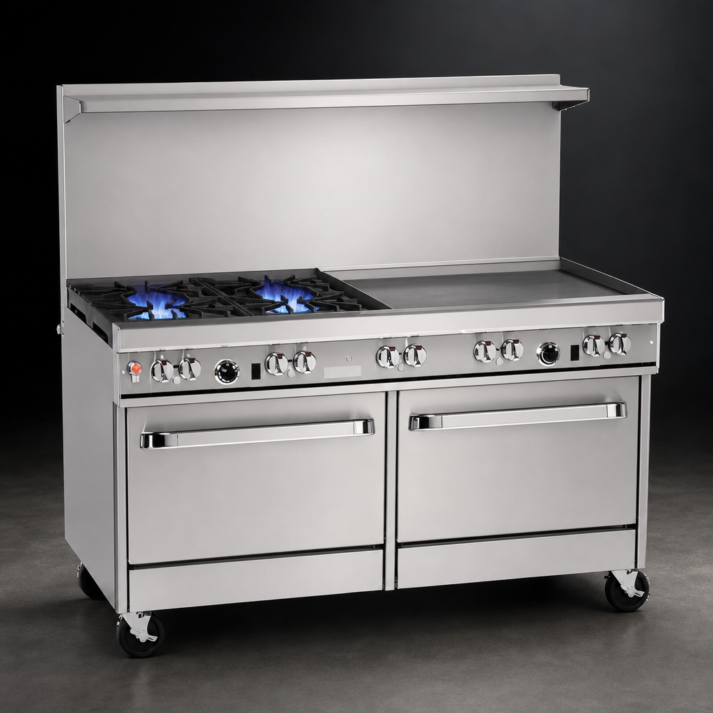 Two Open Burners