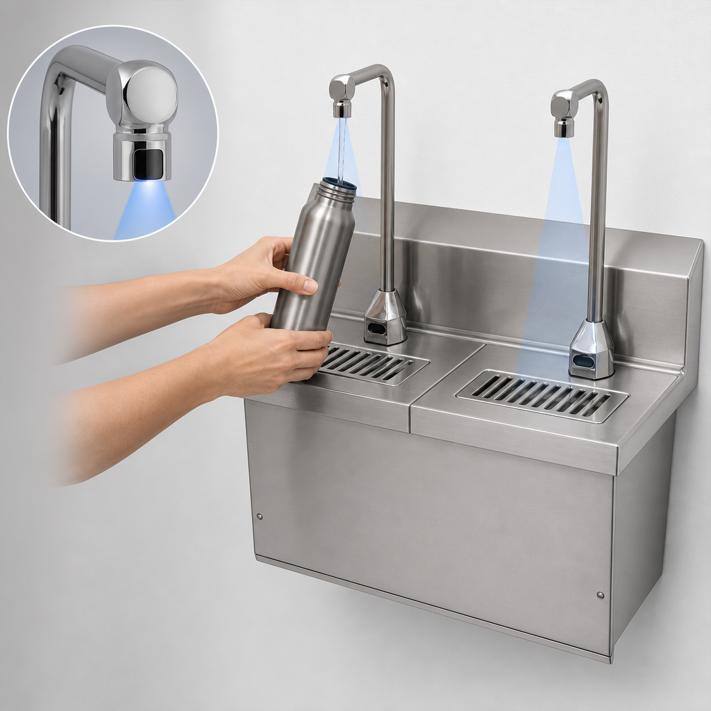 Hands-Free Dual Electronic-Eye Faucets