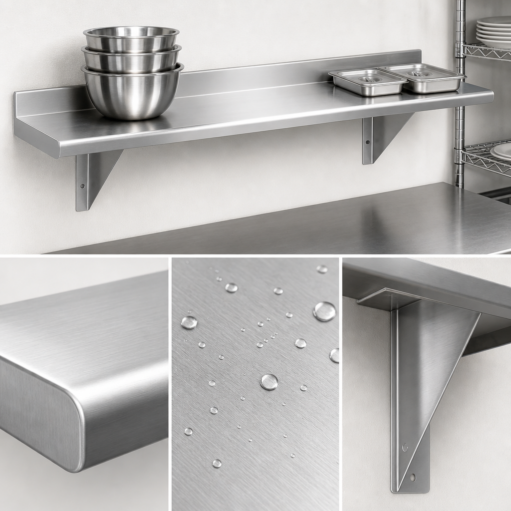 16-Gauge 304 Stainless Steel Construction
