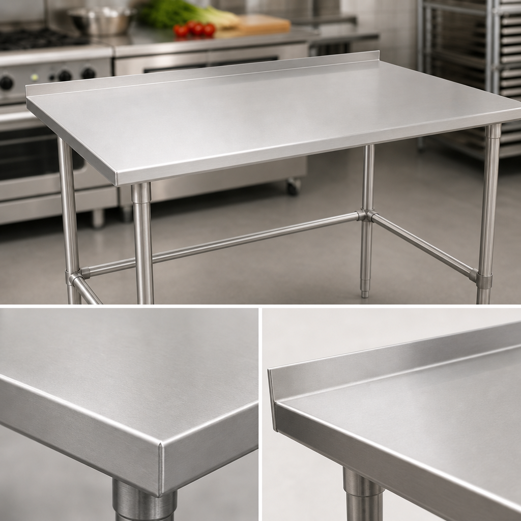 16-Gauge 300-Series Stainless Steel Top