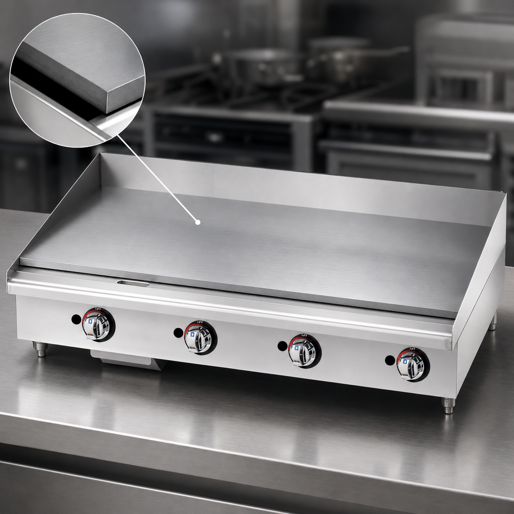 1-Inch Polished Steel Plate