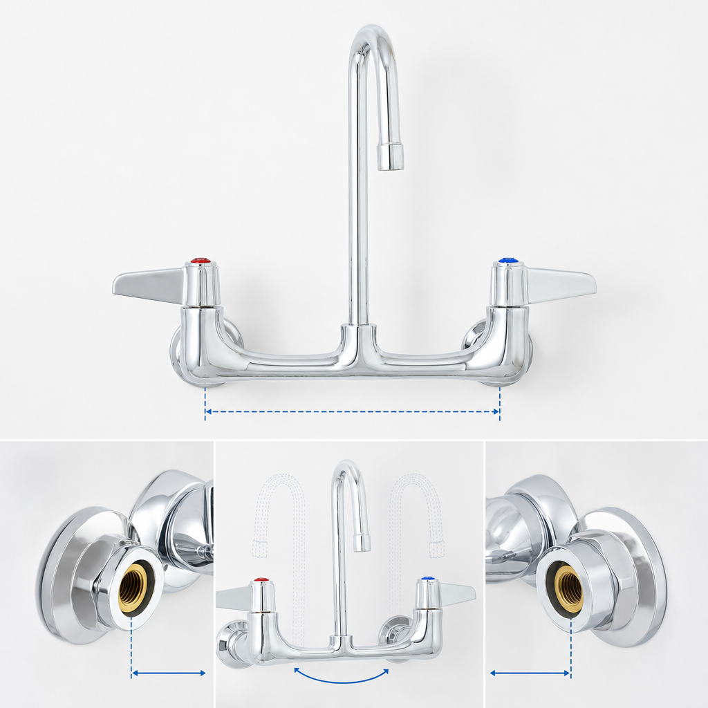 Wall-Mount 8-Inch Centers