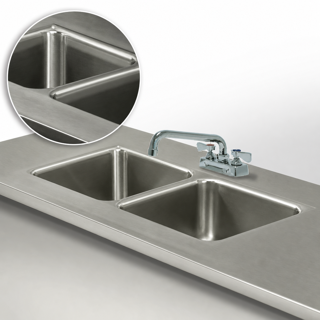 Double Bowl Welded Construction