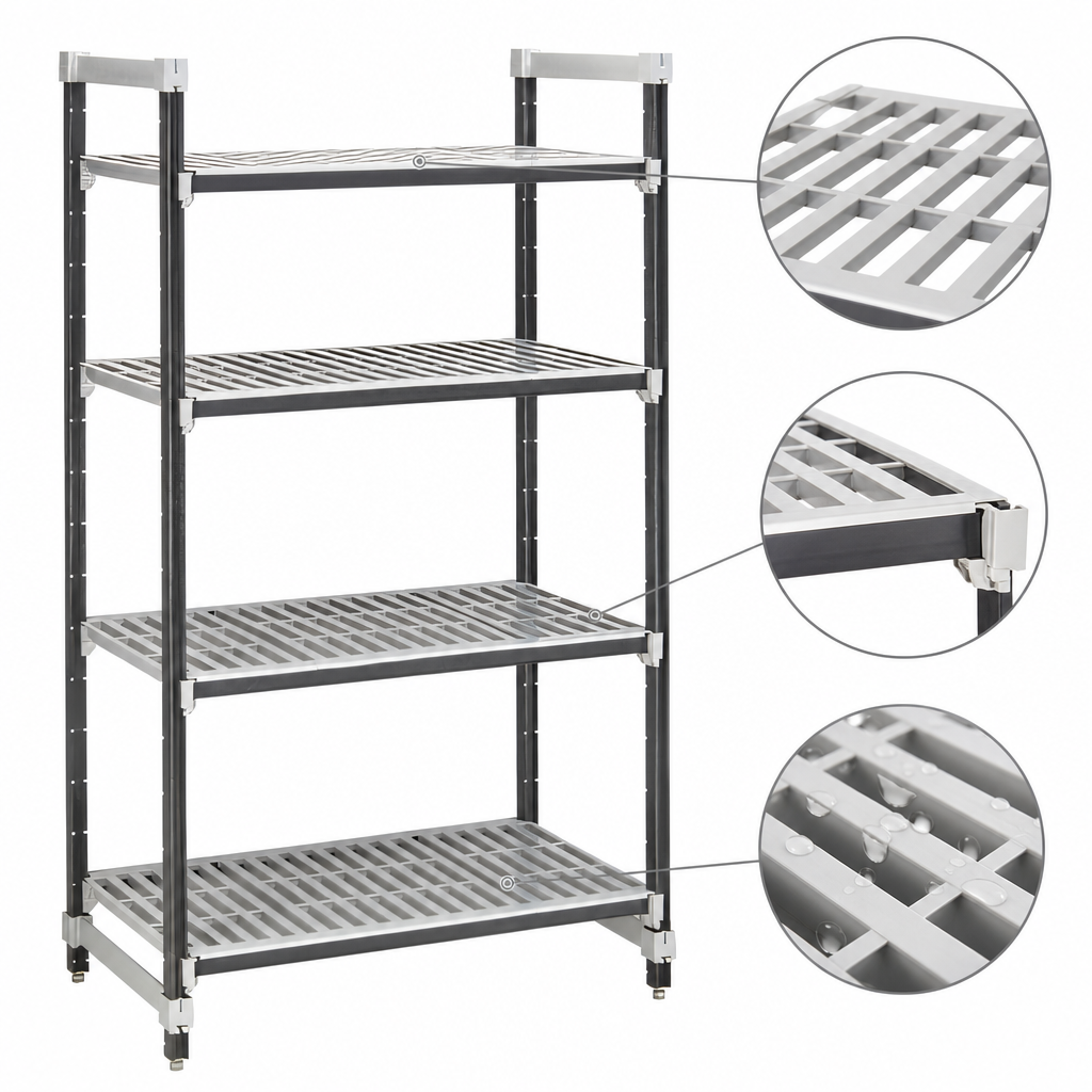 Vented Reinforced Shelf Plates