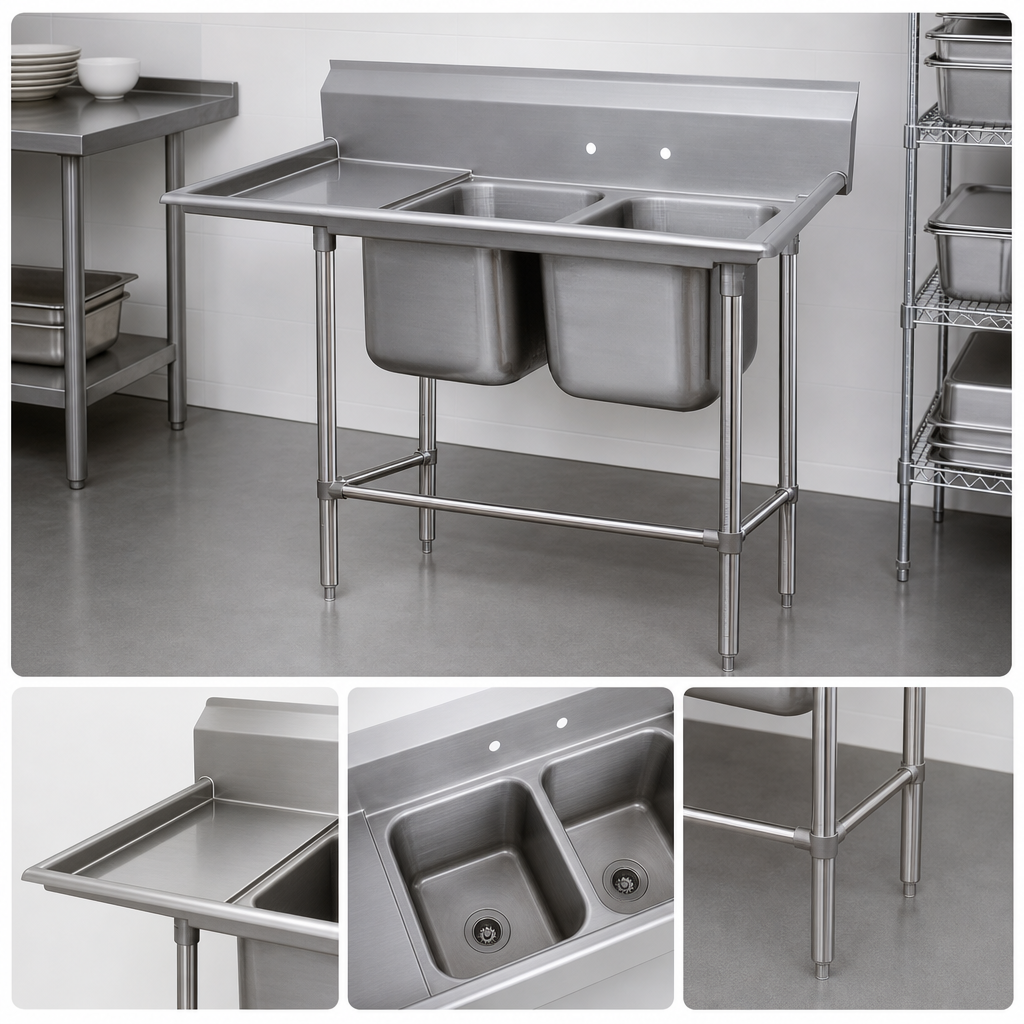 Two-Compartment Sink Layout