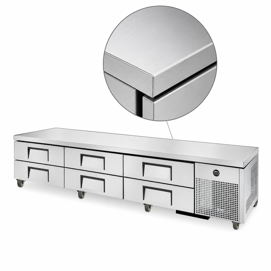 One-Piece Stainless Steel Top