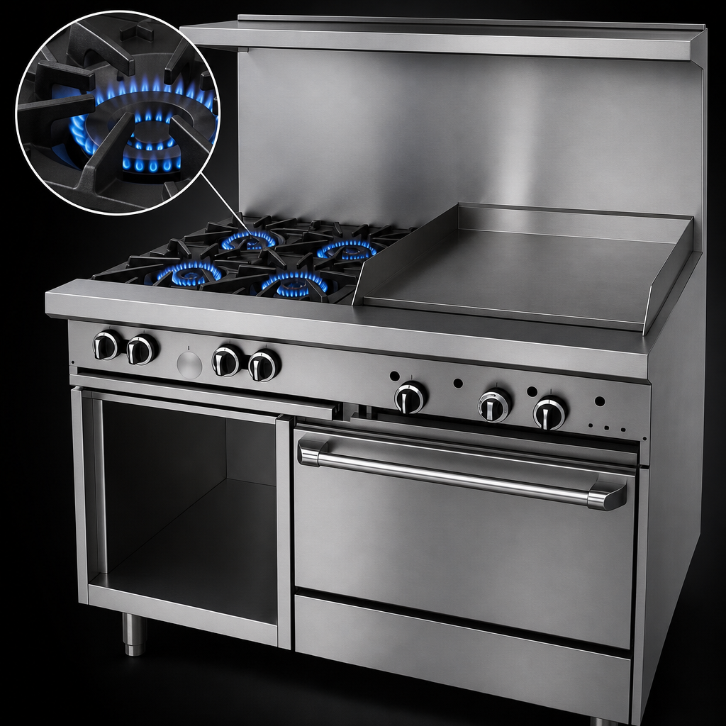 Four Starfire Pro Open Burners
