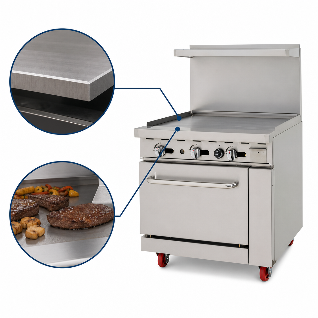 3/4-Inch Steel Griddle Plate