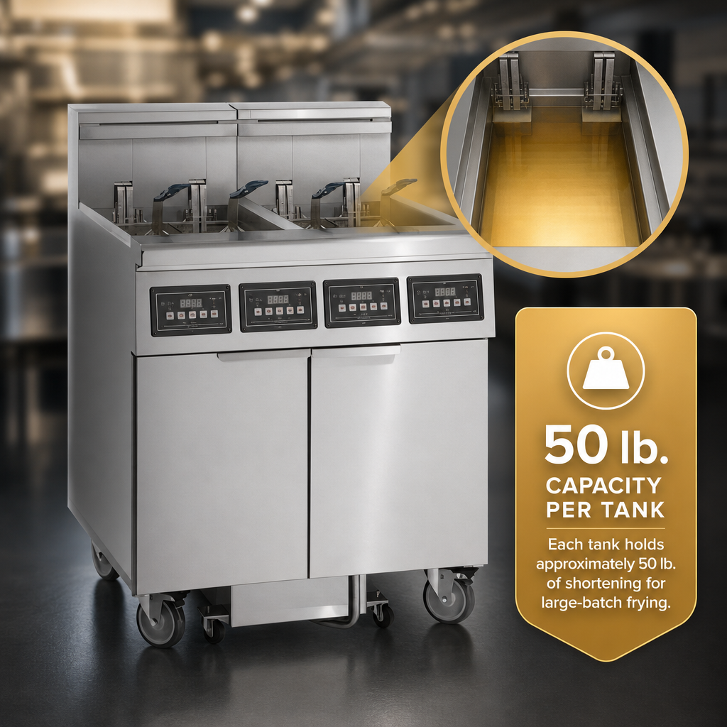 50 lb. Capacity Per Tank