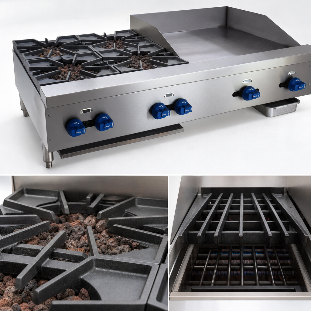 Lava Rock Broiler Section