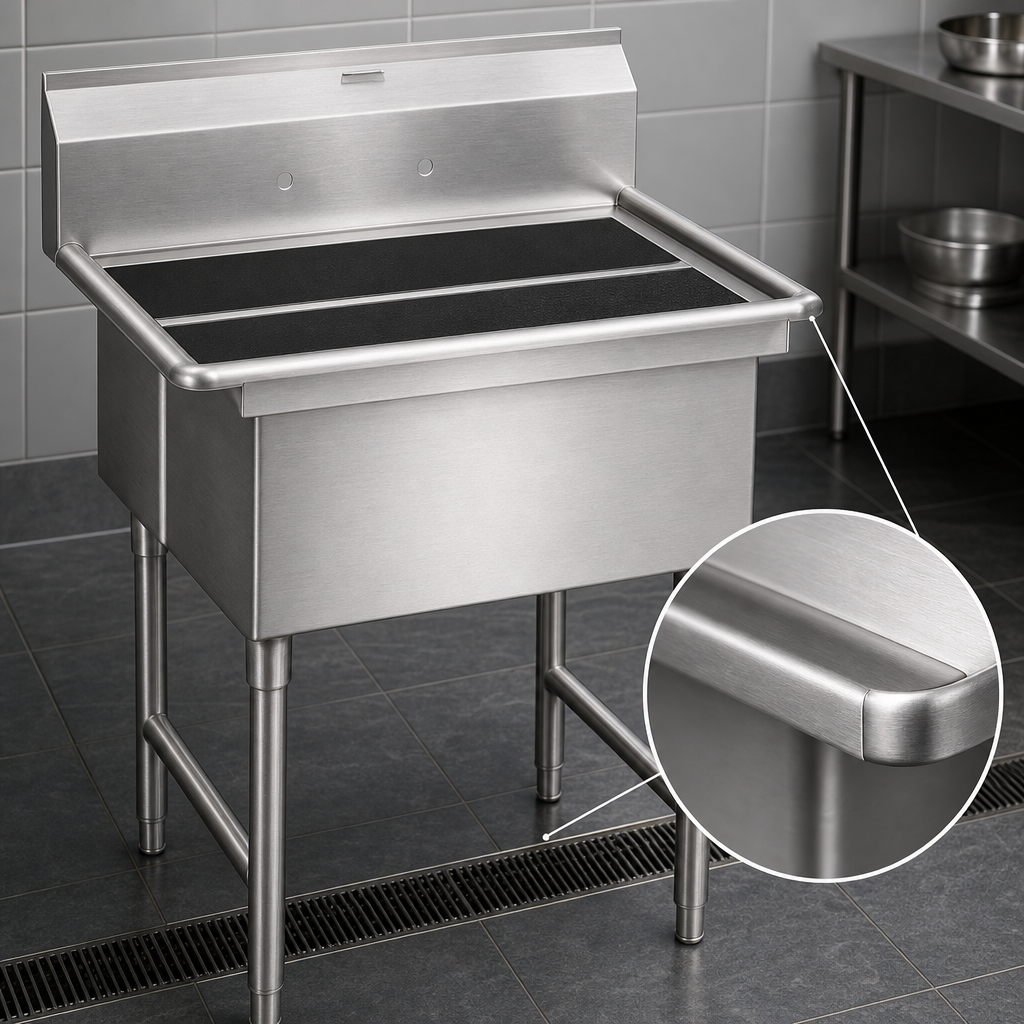14-Gauge Stainless Steel Construction