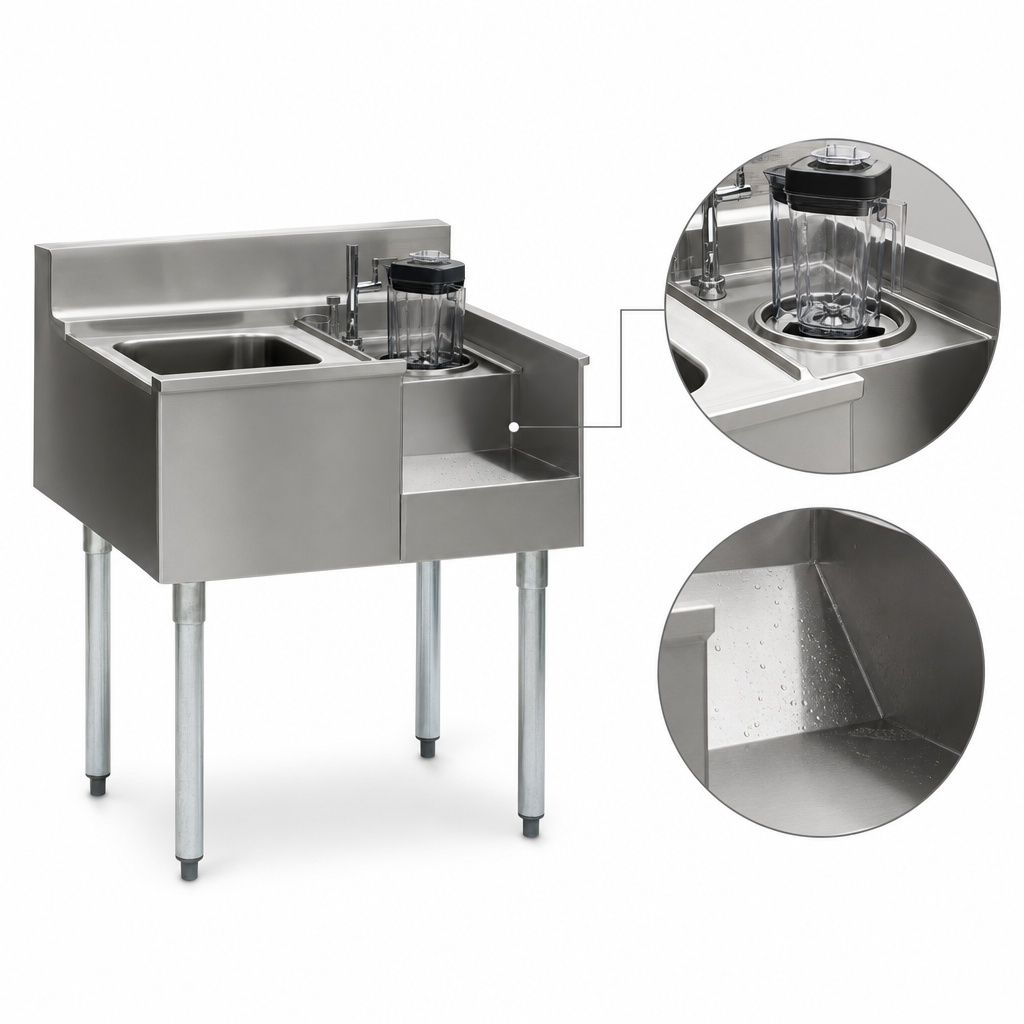 Right-Side Blender Recess