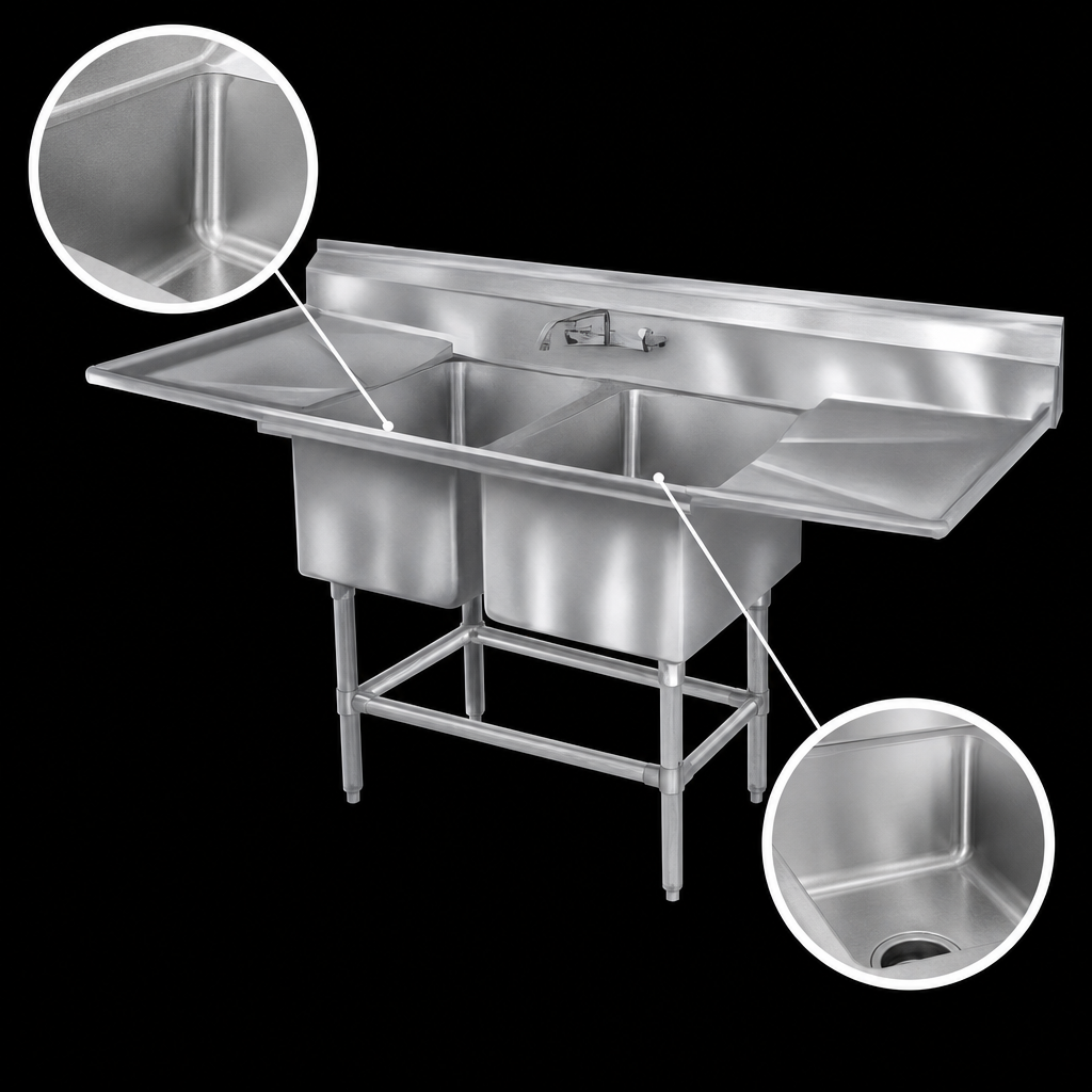 Two-Compartment Coved Corner Design