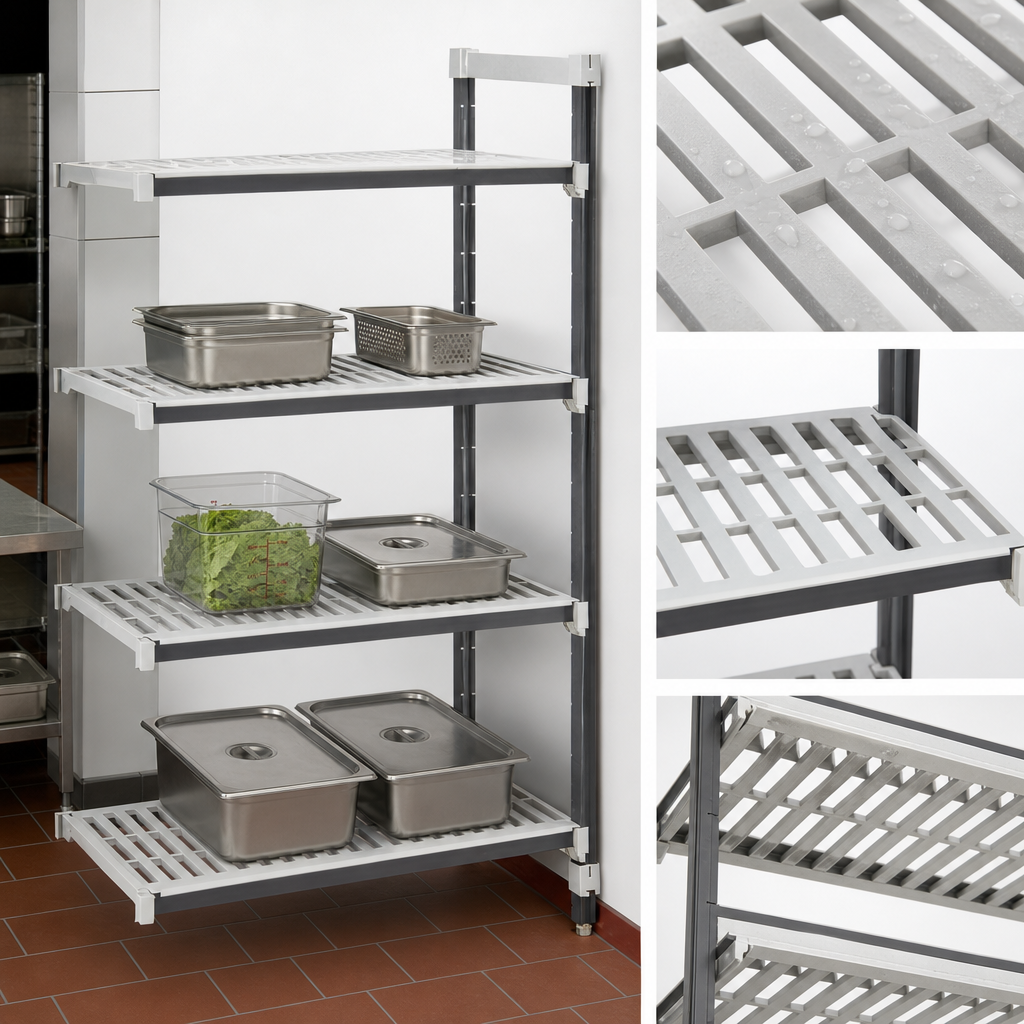 Vented Reinforced Polypropylene Shelf Plates