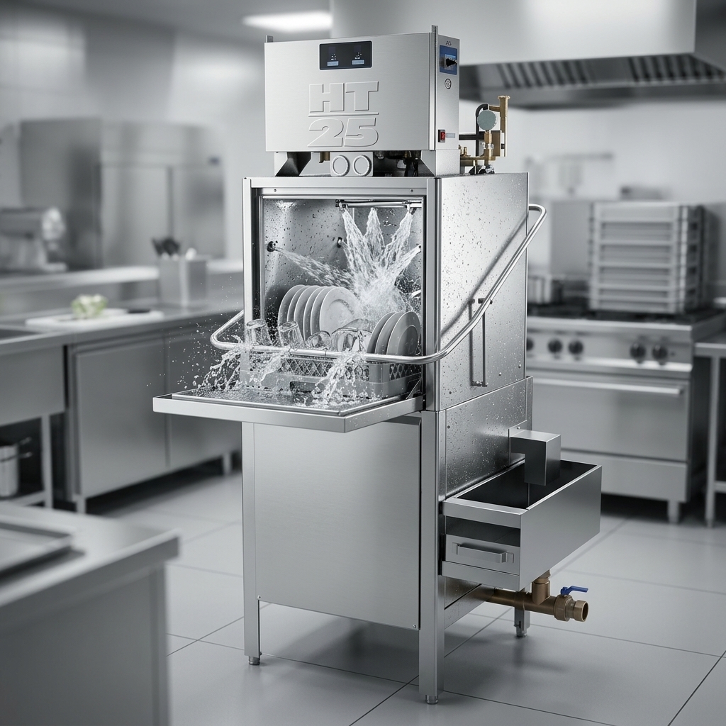 Witness the intense scrubbing power of the 3 HP wash pump in action, ensuring every dish emerges spotless and sanitized.