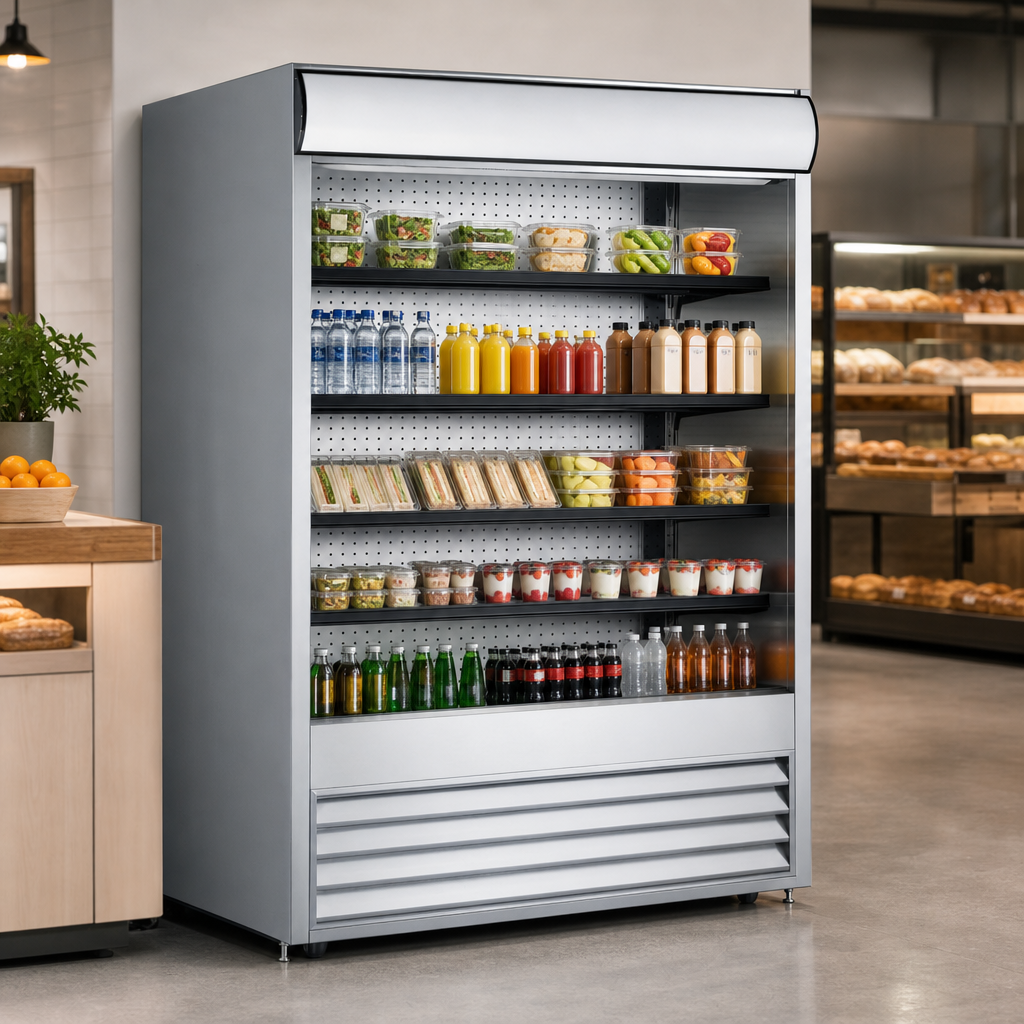 Open Refrigerated Floor Display Design