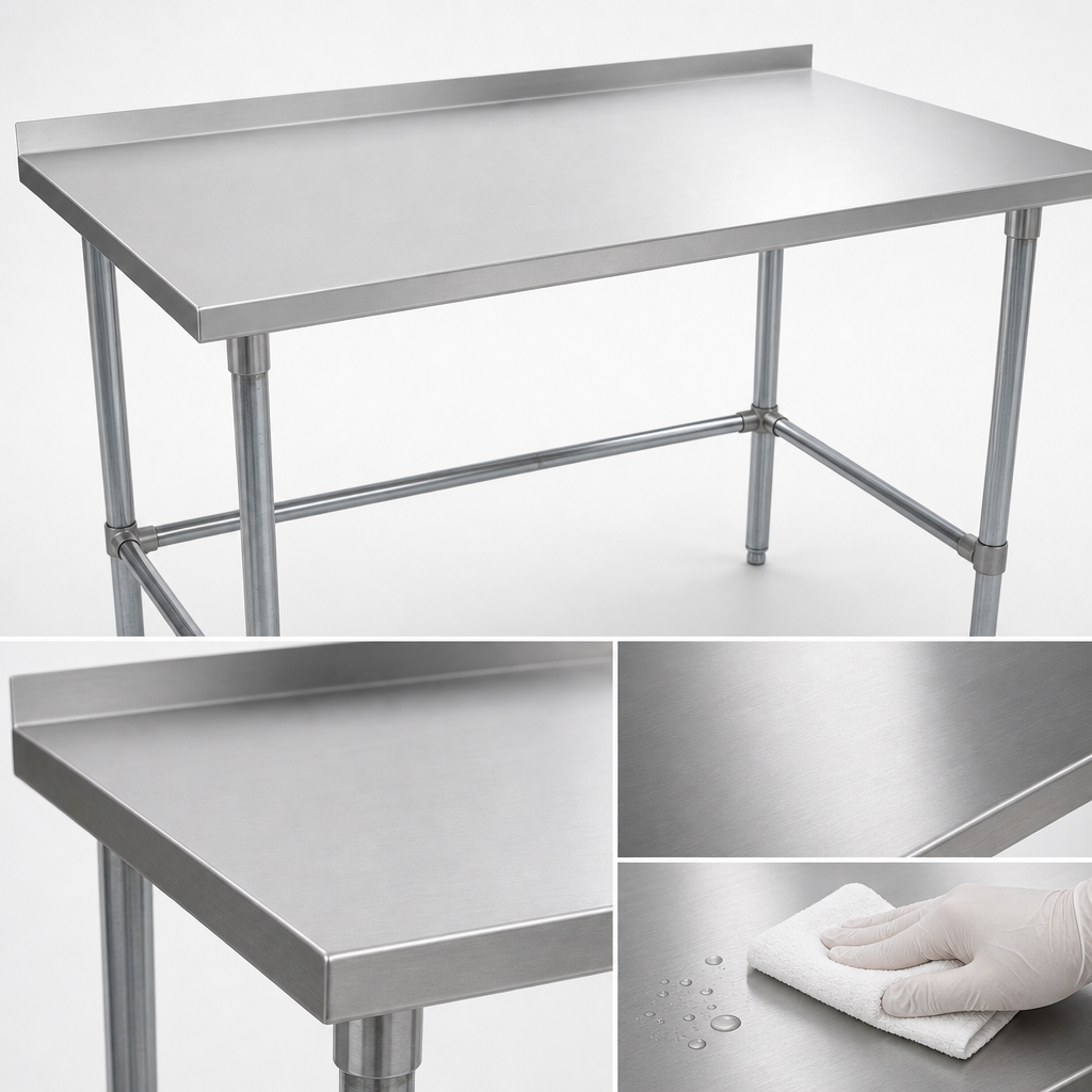 16-Gauge Stainless Steel Top