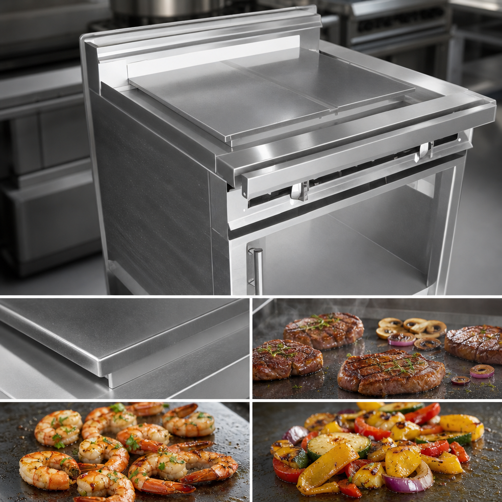 Polished Steel Plancha Plate