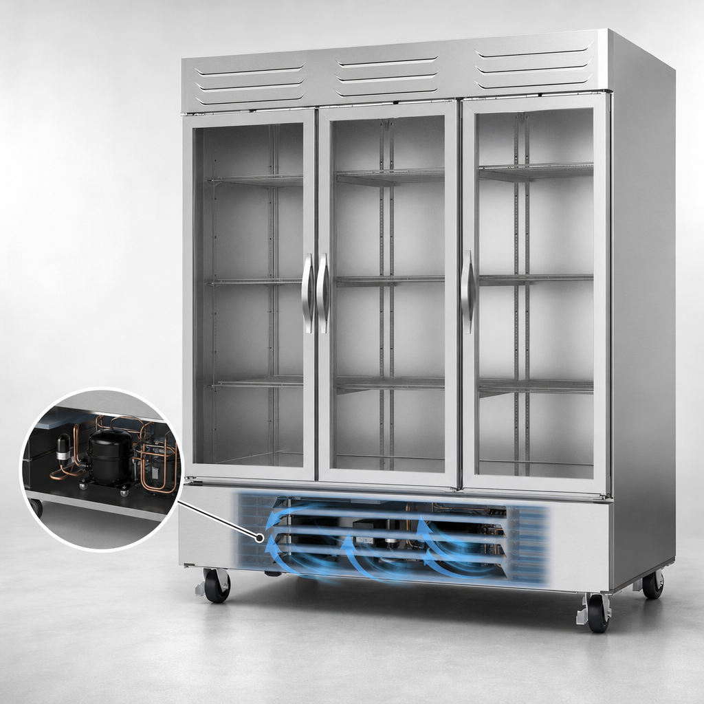 Bottom-Mounted Self-Contained Refrigeration