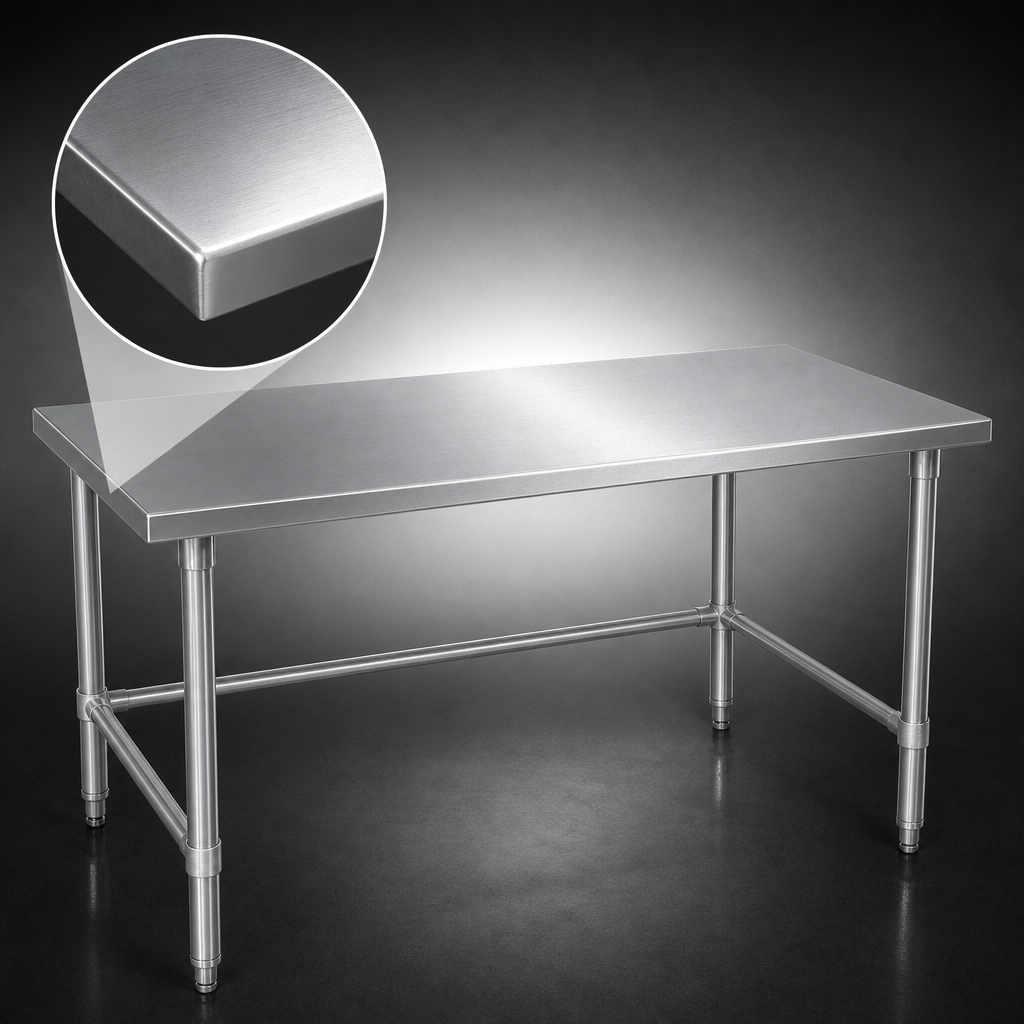 16-Gauge 300-Series Stainless Steel Top