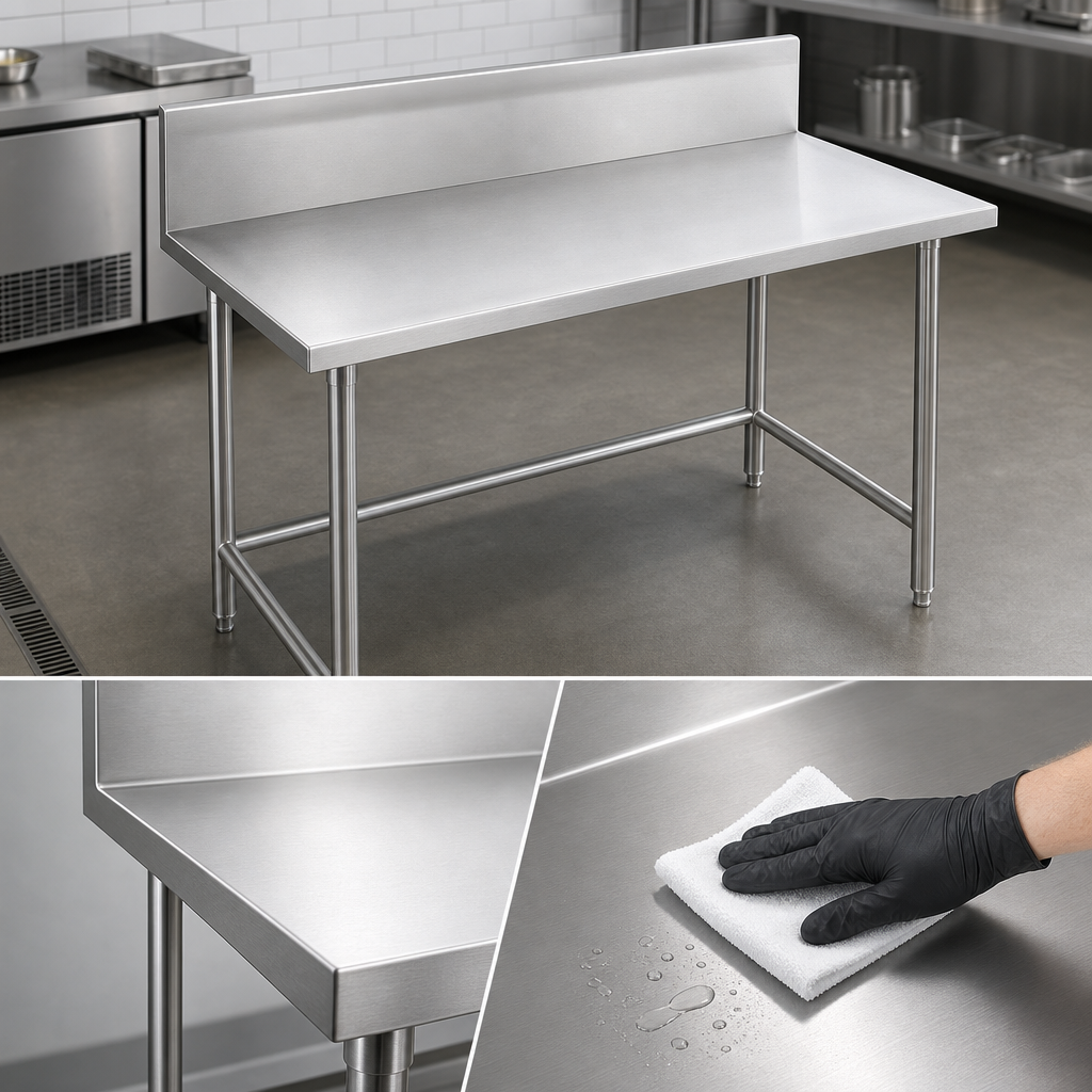 14-Gauge 304 Stainless Steel Top