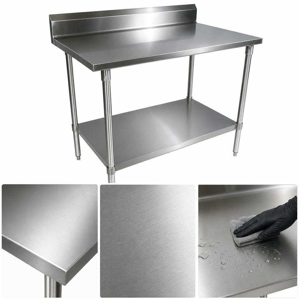 16-Gauge T-304 Stainless Steel Top