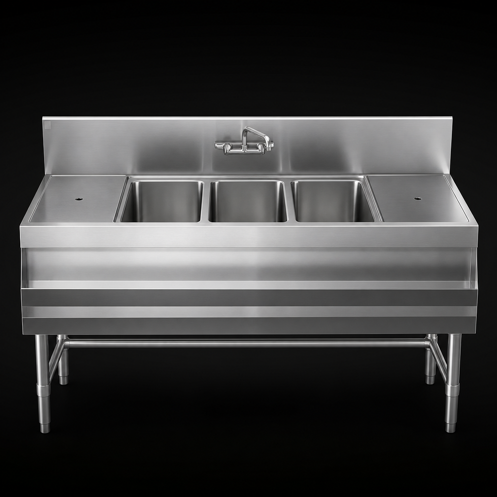 Three-Compartment Sink Layout