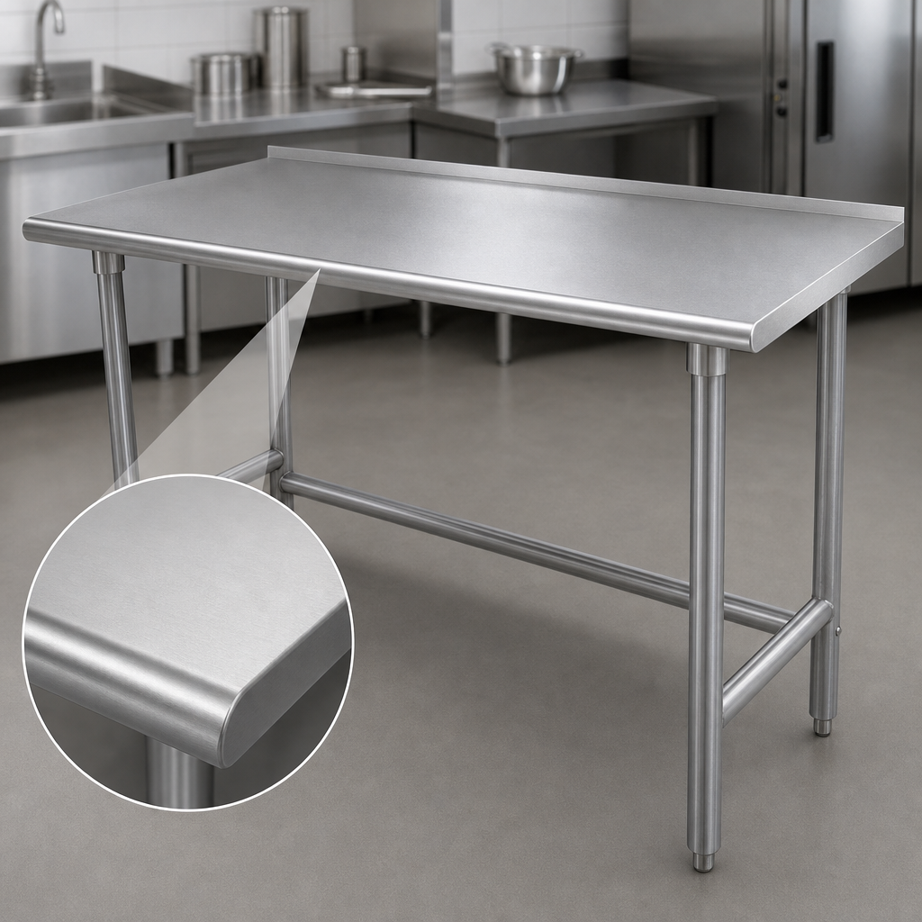 14-Gauge 304 Stainless Steel Top
