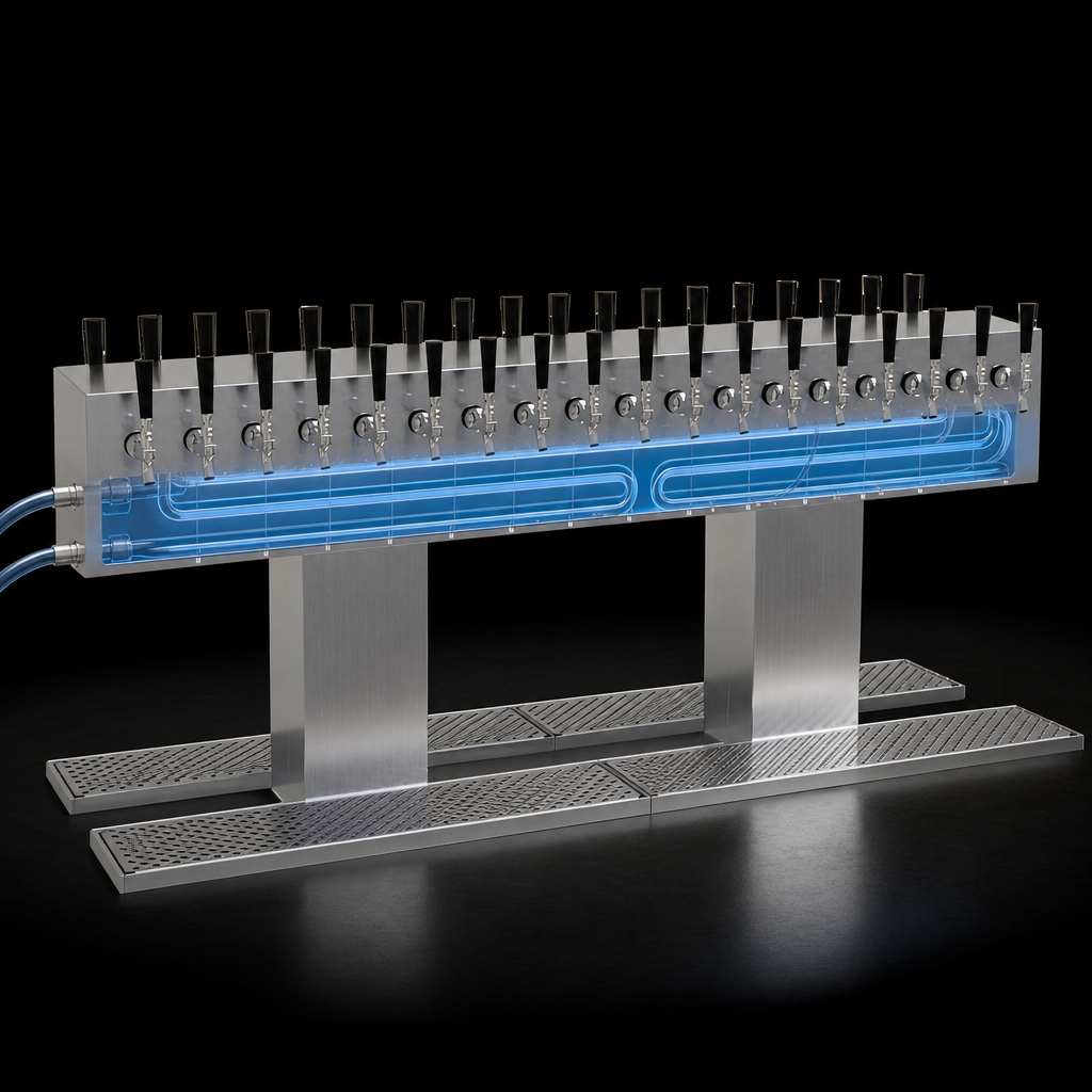 Glycol-Cooled Cold Plate Assembly