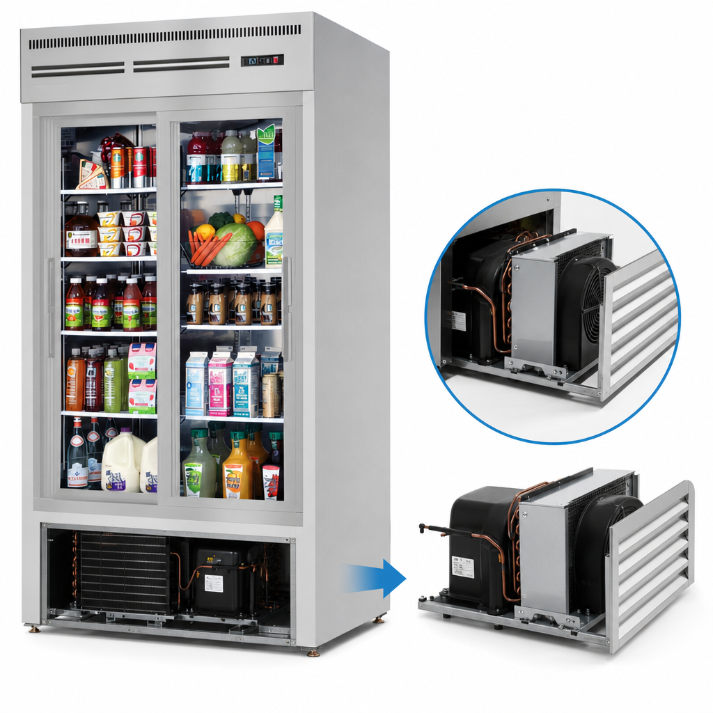 Bottom-Mounted Self-Contained R290 Refrigeration