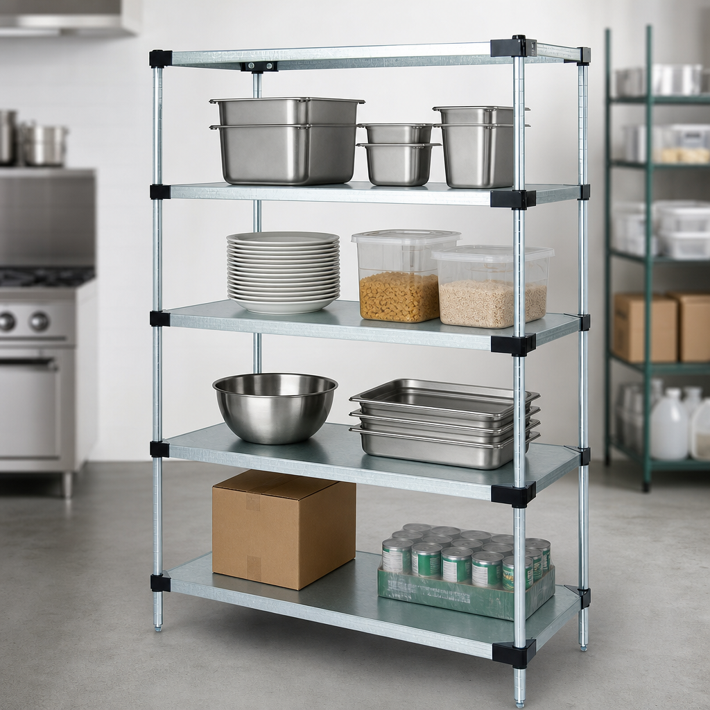 Four Solid Shelves